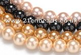 CSB29 16 inches 12mm round shell pearl beads Wholesale