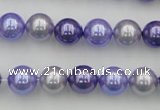 CSB344 15.5 inches 10mm round mixed color shell pearl beads