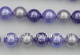 CSB344 15.5 inches 10mm round mixed color shell pearl beads