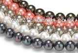 CSB39 16 inches 12mm round shell pearl beads Wholesale