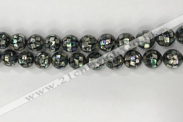 CSB4024 15.5 inches 12mm ball abalone shell beads wholesale