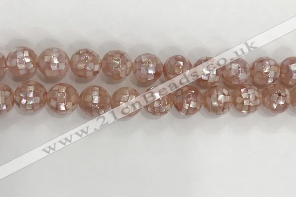 CSB4032 15.5 inches 14mm ball abalone shell beads wholesale