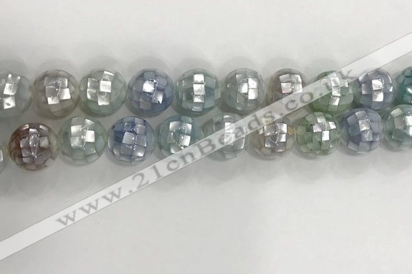 CSB4042 15.5 inches 16mm ball abalone shell beads wholesale