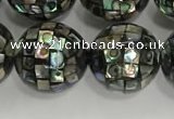 CSB4043 15.5 inches 16mm ball abalone shell beads wholesale