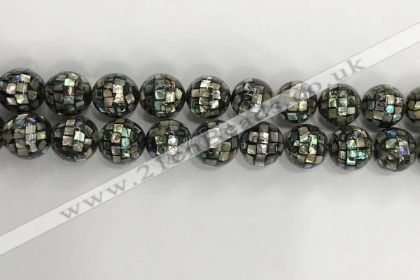 CSB4043 15.5 inches 16mm ball abalone shell beads wholesale