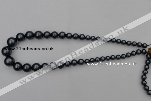 CSB405 15.5 inches 8mm - 16mm round shell pearl beads