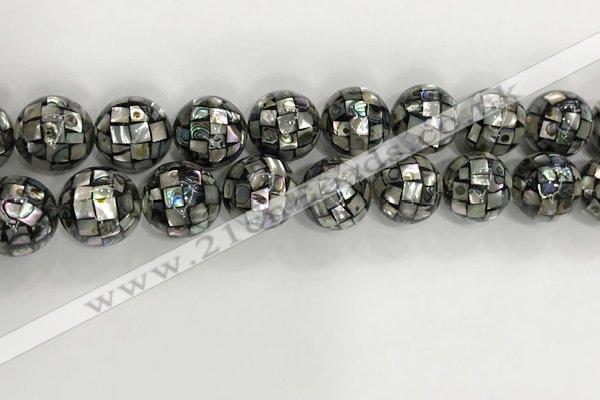 CSB4051 15.5 inches 18mm ball abalone shell beads wholesale