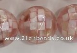 CSB4060 15.5 inches 20mm ball abalone shell beads wholesale