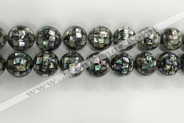 CSB4061 15.5 inches 20mm ball abalone shell beads wholesale