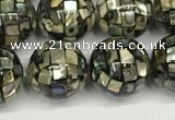 CSB4100 15.5 inches 10mm ball abalone shell beads wholesale