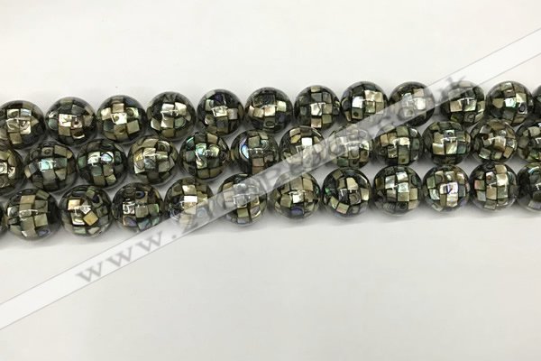 CSB4100 15.5 inches 10mm ball abalone shell beads wholesale