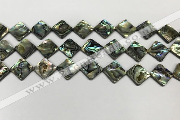 CSB4120 15.5 inches 12*12mm diamond abalone shell beads wholesale