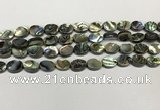 CSB4125 15.5 inches 8*10mm oval abalone shell beads wholesale