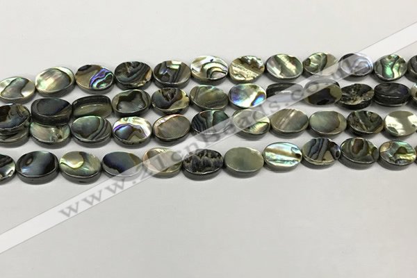 CSB4125 15.5 inches 8*10mm oval abalone shell beads wholesale