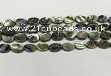 CSB4126 15.5 inches 8*12mm oval abalone shell beads wholesale