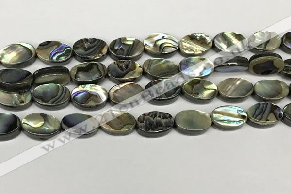 CSB4127 15.5 inches 10*14mm oval abalone shell beads wholesale