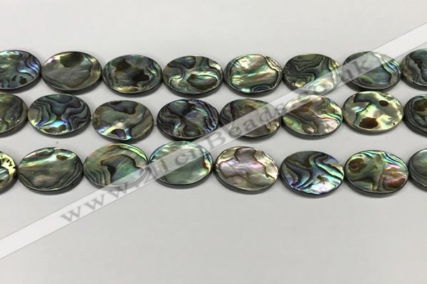 CSB4131 15.5 inches 15*20mm oval abalone shell beads wholesale