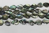 CSB4139 15.5 inches 15*20mm flat teardrop abalone shell beads