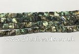 CSB4143 15.5 inches 8*8mm square abalone shell beads wholesale