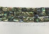 CSB4146 15.5 inches 14*14mm square abalone shell beads wholesale