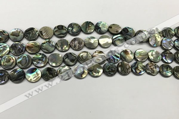 CSB4168 15.5 inches 8mm coin abalone shell beads wholesale