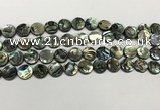 CSB4169 15.5 inches 10mm coin abalone shell beads wholesale