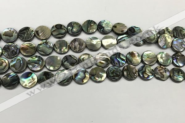 CSB4169 15.5 inches 10mm coin abalone shell beads wholesale