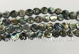 CSB4170 15.5 inches 12*12mm coin abalone shell beads wholesale