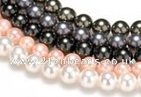 CSB44 16 inches 12mm round shell pearl beads Wholesale