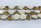 CSB4501 15.5 inches 22*25mm freeform shell beads wholesale