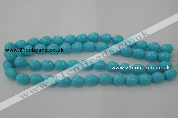 CSB555 15.5 inches 12*15mm whorl teardrop shell pearl beads