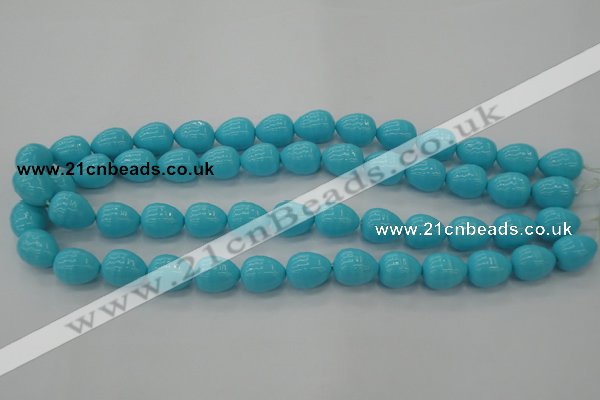 CSB555 15.5 inches 12*15mm whorl teardrop shell pearl beads