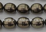 CSB585 15.5 inches 13*16mm whorl oval shell pearl beads