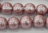 CSB621 15.5 inches 14mm whorl round shell pearl beads