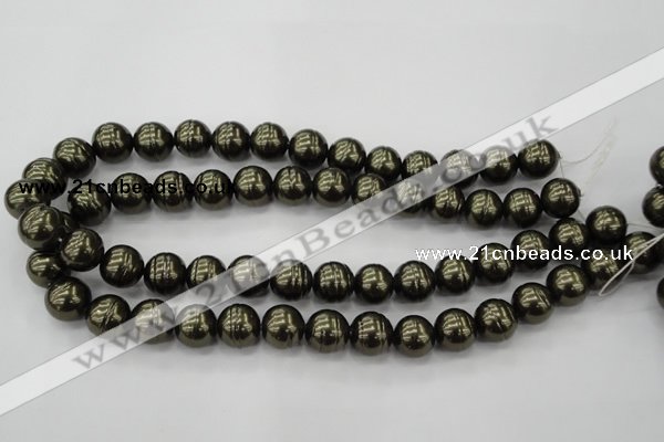 CSB622 15.5 inches 14mm whorl round shell pearl beads