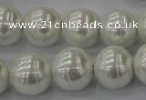 CSB635 15.5 inches 16mm whorl round shell pearl beads