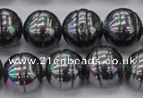 CSB638 15.5 inches 16mm whorl round shell pearl beads