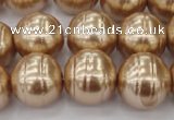 CSB645 15.5 inches 18mm whorl round shell pearl beads