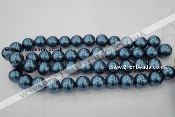 CSB648 15.5 inches 18mm whorl round shell pearl beads