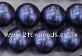 CSB649 15.5 inches 18mm whorl round shell pearl beads