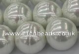 CSB660 15.5 inches 22mm whorl round shell pearl beads