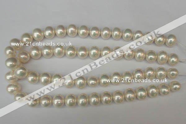 CSB800 15.5 inches 13*15mm oval shell pearl beads wholesale