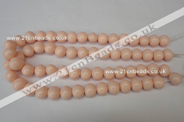 CSB810 15.5 inches 13*15mm oval shell pearl beads wholesale