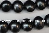 CSB818 15.5 inches 13*15mm oval shell pearl beads wholesale