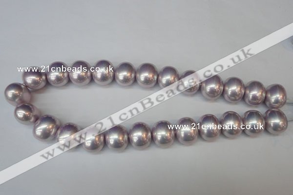 CSB830 15.5 inches 16*19mm oval shell pearl beads wholesale