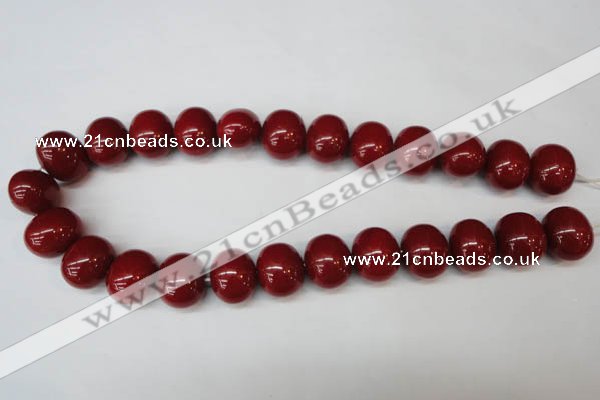 CSB835 15.5 inches 16*19mm oval shell pearl beads wholesale