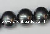 CSB838 15.5 inches 16*19mm oval shell pearl beads wholesale