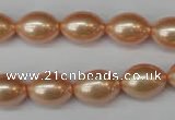 CSB848 15.5 inches 10*14mm rice shell pearl beads wholesale