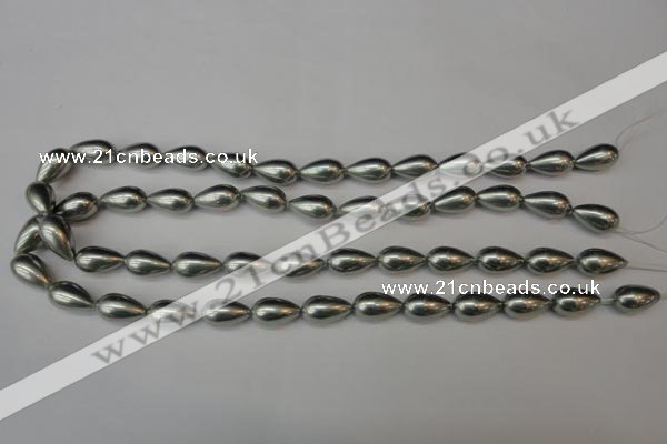 CSB865 15.5 inches 9*16mm teardrop shell pearl beads wholesale