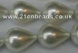 CSB875 15.5 inches 16*22mm teardrop shell pearl beads wholesale